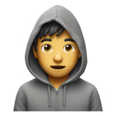 boy with hoodie  sticker