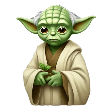 Yoda holding a discount sticker