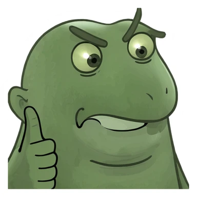 smiling face with middle finger sticking up sticker