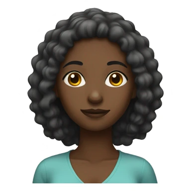 black girl planning sticker