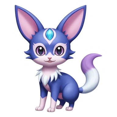  Fey Toony Meowstic-Espeon-Skitty-Delcatty-Sprigatito-Purrloin-fusion-hybrid sticker