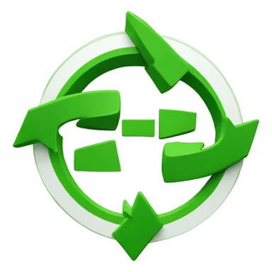 dollar sign in a recycle arrows sticker