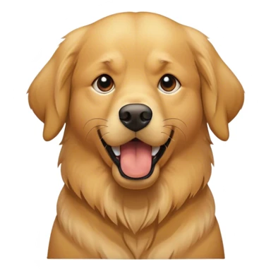 Golden retriever, looking angry sticker