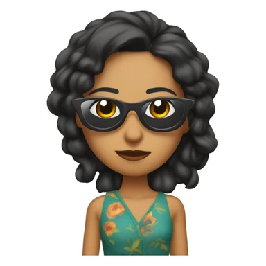 Camila mendez, the actress from rivadale, with sunglases sticker