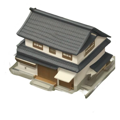 Modern japan family house  sticker