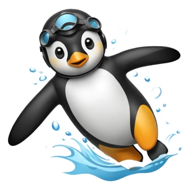 penguen dalgıç sticker