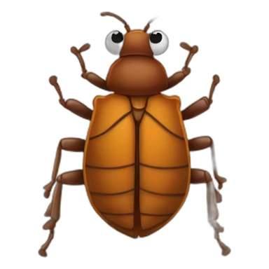 Bedbug on eiffel tower sticker