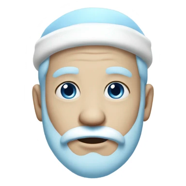 Pale Santa klaus blue sticker