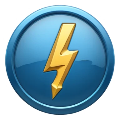 Whatsapp icon with a bolt resembling quick action sticker