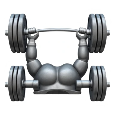 Gym facade with a sign featuring giant weights. sticker