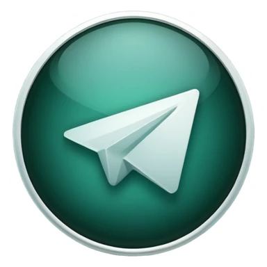 
dark green telegram icon sticker
