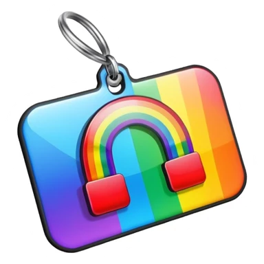Rainbow price tag sticker