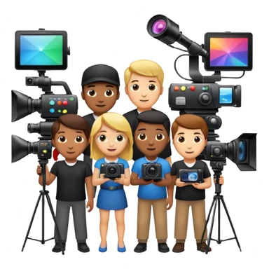 media production create a content sticker