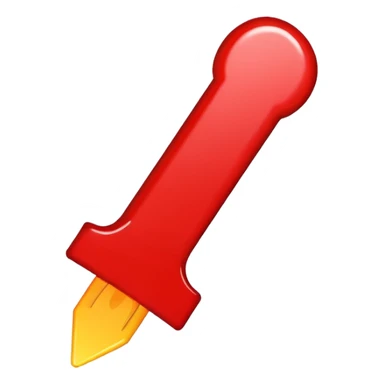 exclamation mark red sticker