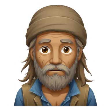 homeless guy sticker