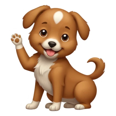 Dog give first bump sticker