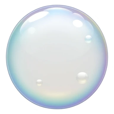 white soap bubbles sticker