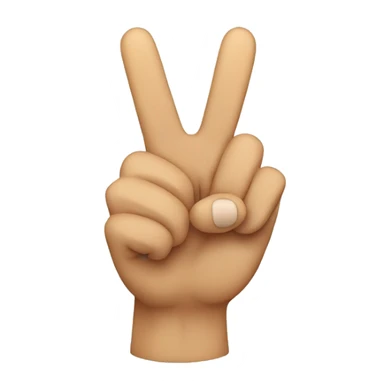 peace sign with the thumb up sticker