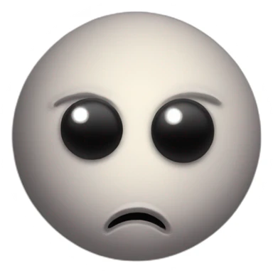 planet Saturn with a cartoon rebel face with big calm eyes sticker