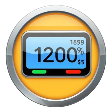 A clean, minimalist “credit counter” badge icon that communicates cumulative usage of design tokens (colours, font sizes, spacing) with an intentional economy of variation. sticker