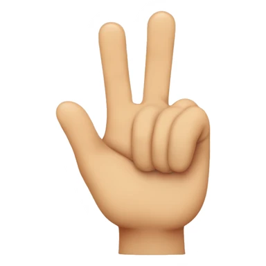 make a smiley face with three fingers thumb index and middle without face sticker