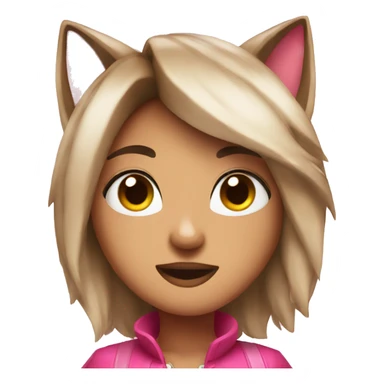 brown Popstar ahri wearing pink sticker
