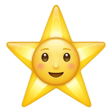 Star with a body sticker