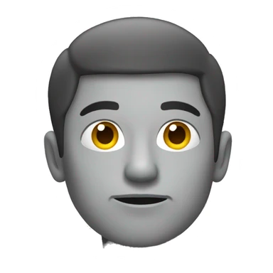 A person who thinks looks to the left side  sticker