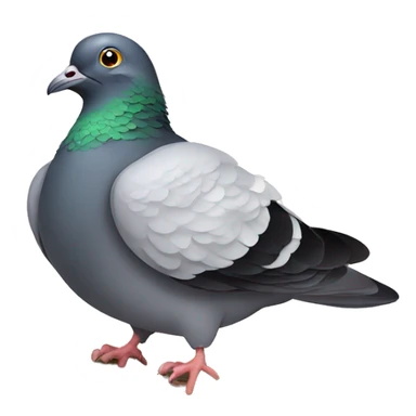 Pigeon sitting on nest sticker