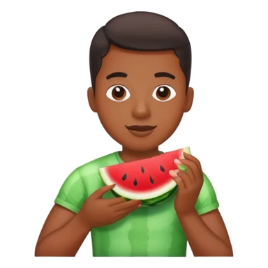 Black person eating watermelon and koolaid sticker