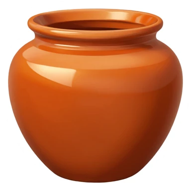 polished clay pottery sticker