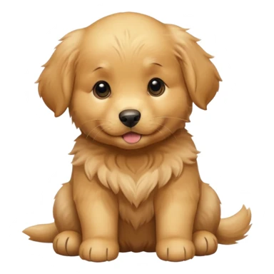 a golden retriever puppy sticker