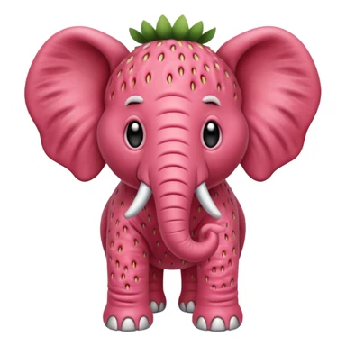 Eu quero um elevante de morango sticker