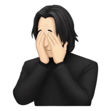 alan rickman snape facepalm sticker