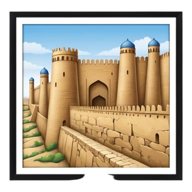 samarkand city walls sticker