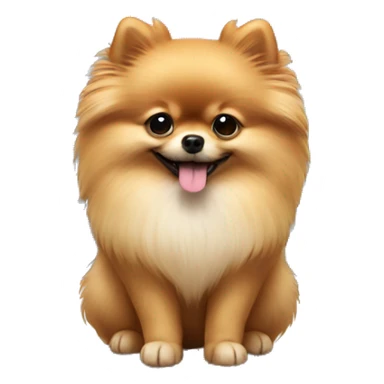 Pomeranian making a heart with its hands sticker