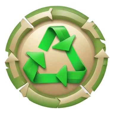 dollar sign in a recycle arrows sticker