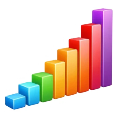 grafico de barras descendente sticker