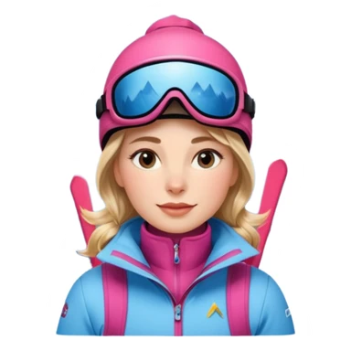 Woman Skiing, Background Matterhorn sticker