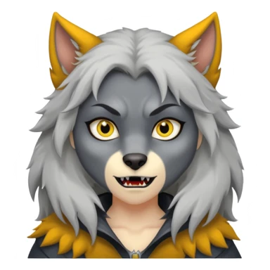 girl werewolf sticker