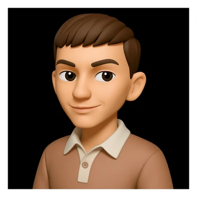 this image in 3d-emoji style with a confident Russian face and a slimmer face sticker
