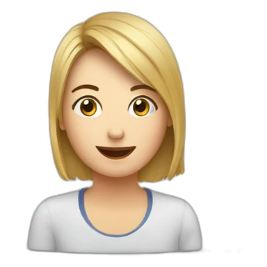 Computer display with video call sticker