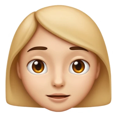an emoji with a very realistic face without any emotion sticker