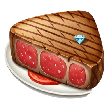 алмазный стейк, no background sticker