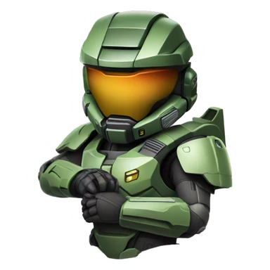 Master Chief giving heart sticker