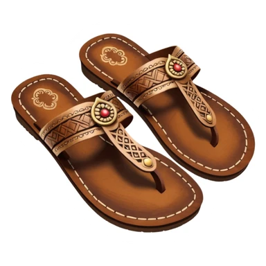 kolhapuri wooden chappal sticker