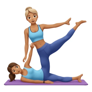 Pilates femme bronzée  sticker