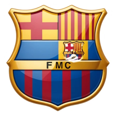 El escudo del Barcelona con unas esposas sticker