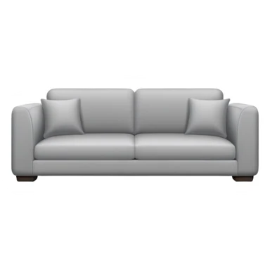 minimalist sofa with clean lines sticker