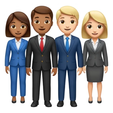 a team of coworkers sticker